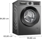Série 6 Lave-linge front 9 kg max. 1400 tr/min, Gris-fonte – Image 7