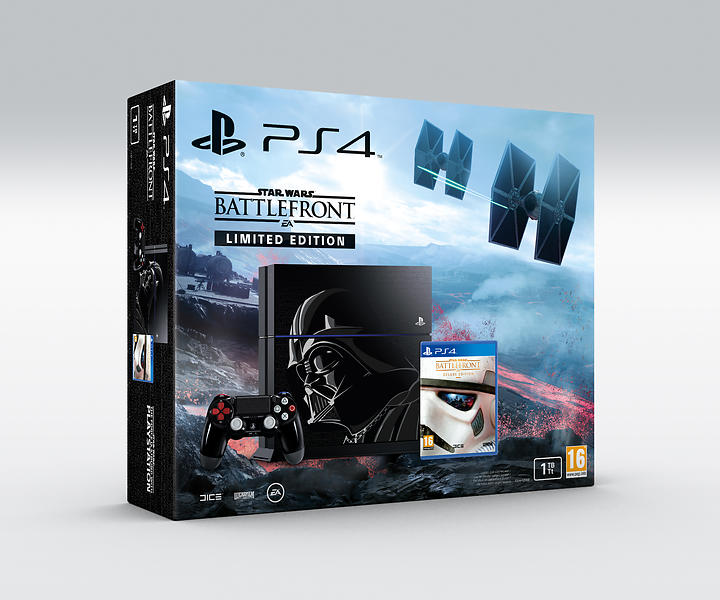3283949.jpg Sony PlayStation 4 (PS4) 1To (+ Star Wars Battlefront) - Limited Edition 2015 – Image 1