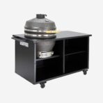 Barbecue kamado charbon de bois, fumoir avec desserte