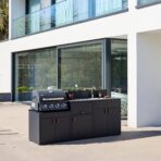 Cuisine extérieure 3 modules acier avec barbecue gaz 4 brûleurs – Image 3