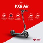 NIU Trottinette électrique KQi Air Rouge | Cadre en Fibre de Carbonne | léger – Image 2
