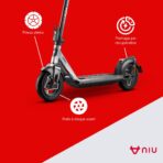 NIU Trottinette électrique KQi Air Rouge | Cadre en Fibre de Carbonne | léger – Image 5