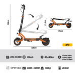 RCB Trottinette Électrique Adulte avec clignotants - RCB-D7 20.8Ah Ultra NFC APP – Image 6