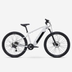 ROCKRIDER Vélo VTT électrique randonnée semi-rigide 29 Cadre Aluminium, E-EXPL 100 blanc
