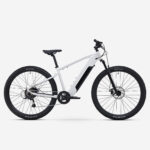 ROCKRIDER Vélo VTT électrique randonnée semi-rigide 29 Cadre Aluminium, E-EXPL 100 blanc