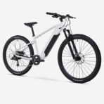 ROCKRIDER Vélo VTT électrique randonnée semi-rigide 29 Cadre Aluminium, E-EXPL 100 blanc – Image 2
