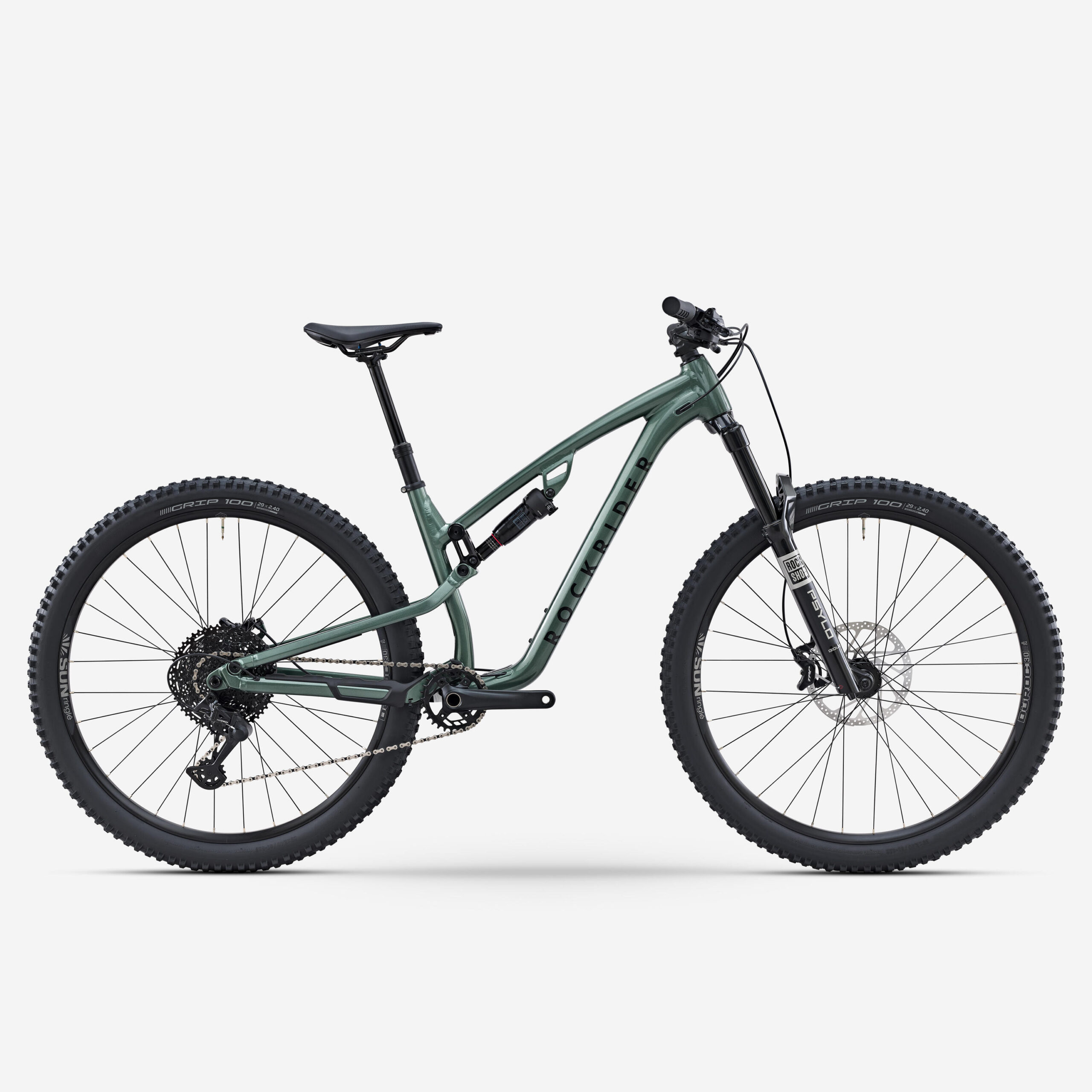 picture-191.jpg ROCKRIDER Vélo VTT tout suspendu All Mountain FEEL 700 S, vert – Image 1