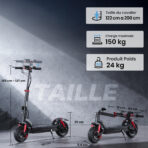 ISINWHEEL Adulte Mobilité urbaine Trottinette électrique tout-terrain suspension double – Image 7