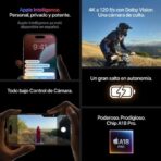 Apple - iPhone 16 Pro (5G) 128 Go, Titane Noir – Image 8