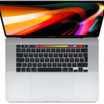 Apple - MacBook Pro Core i7 (2019) 16', 512 Go 6 cœurs 16 Go Radeon Pro 5300M, Argent - AZERTY
