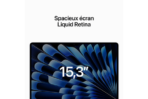 Apple - MacBook Air M2 (2023) 15.3', 3.5 GHz 512 Go 8 Go Apple GPU 10, Minuit - AZERTY – Image 4